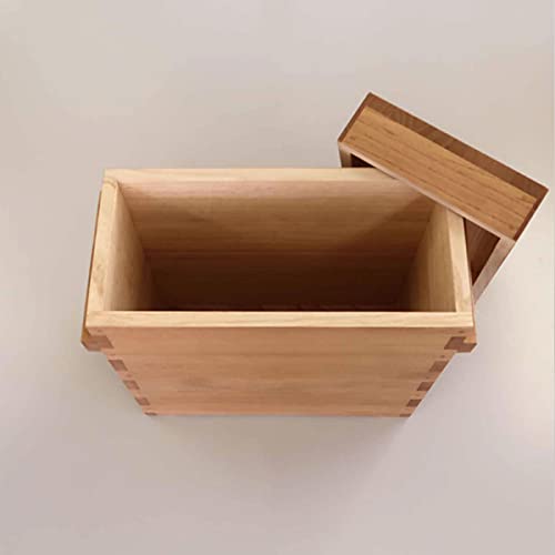 Amazon｜日本桐米びつ ザ・スリムタワー 被蓋柿渋 10kg用 純国産 新潟